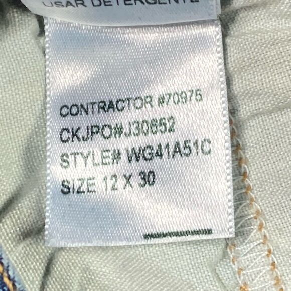 Calvin Klein Flare Leg Jeans 12 Blue Medium Wash Stretch Business Casual Denim - Picture 16 of 16